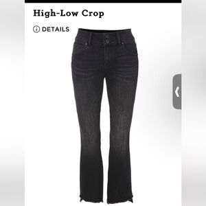 Cabi | hi-low crop | black | size 8